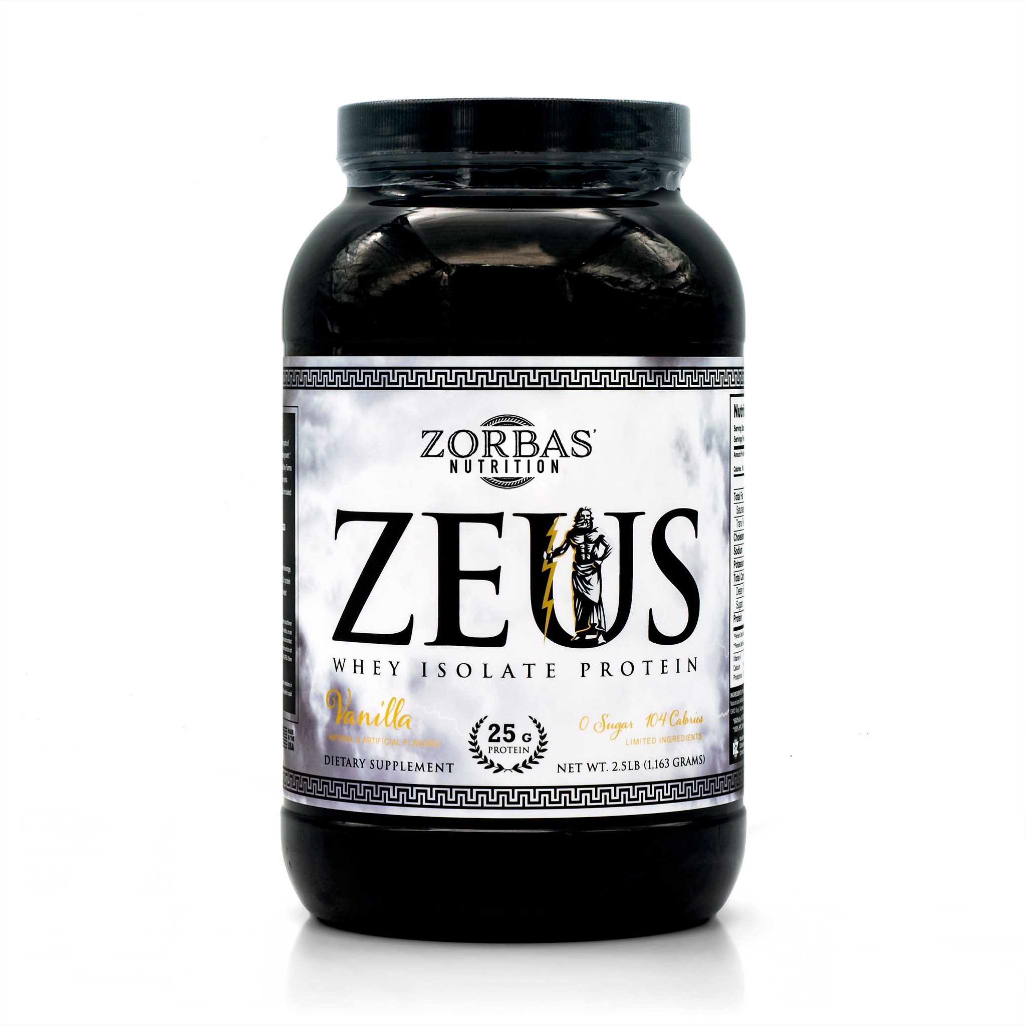 Zorbas Nutrition - Zeus whey isolate protein supplement