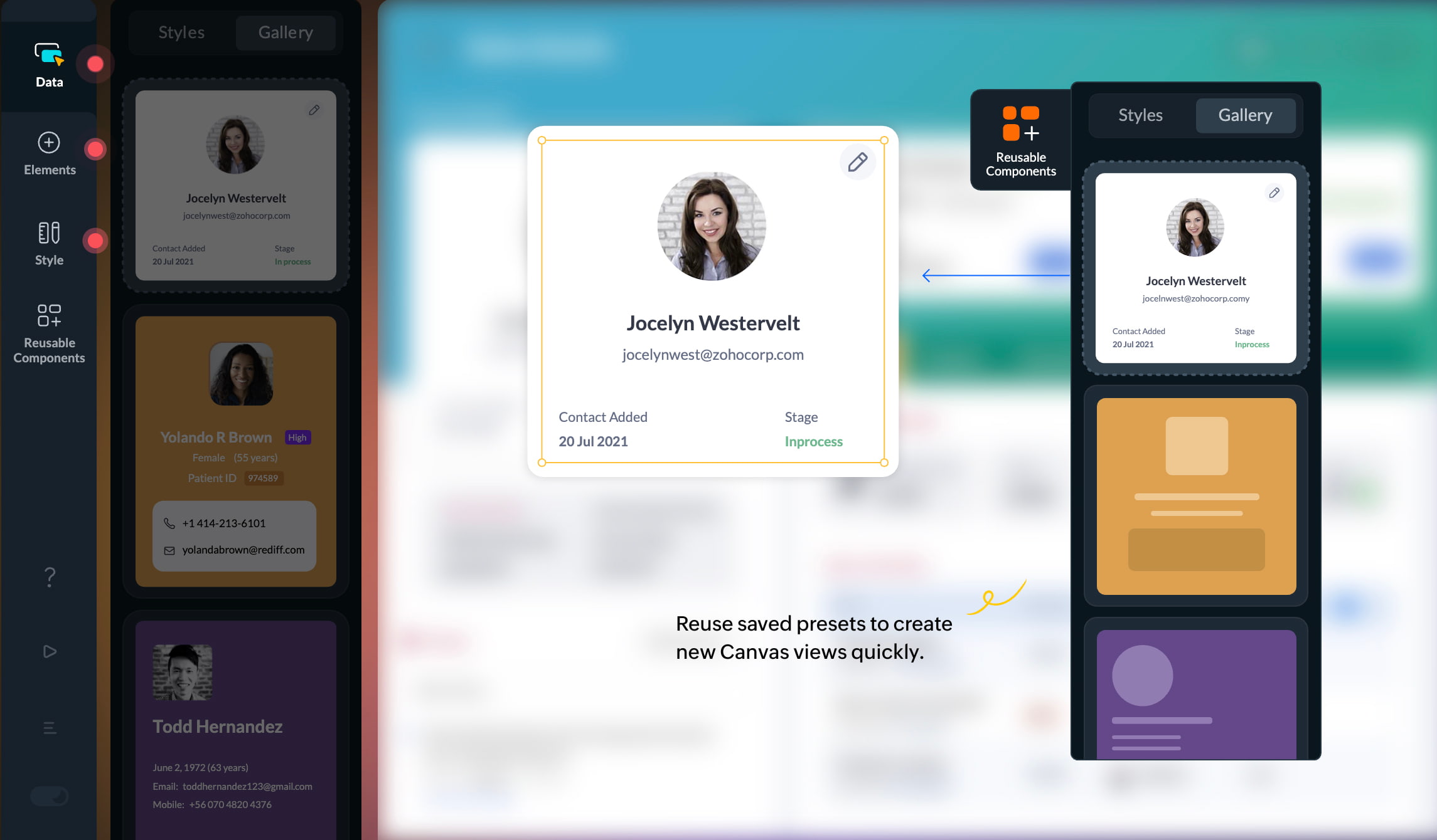 Zoho mobile view updates
