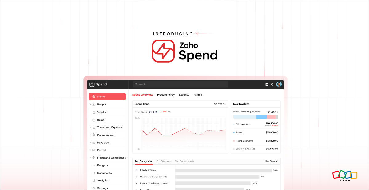 Zoho Spend: The All‑in‑One Solution for Next‑Gen Finance Teams | spend launch blog 2