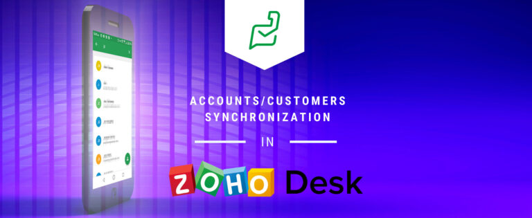 Accounts/Contacts Synchronization in Zoho Desk Mobile
