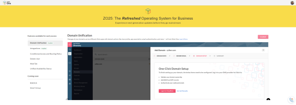 Zoho One Apps management: new features in early access (May 2025)